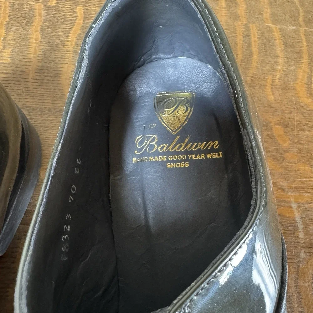 Stacy Baldwin Men's Black Cap Toe Oxford Dress Shoes US 9 EE